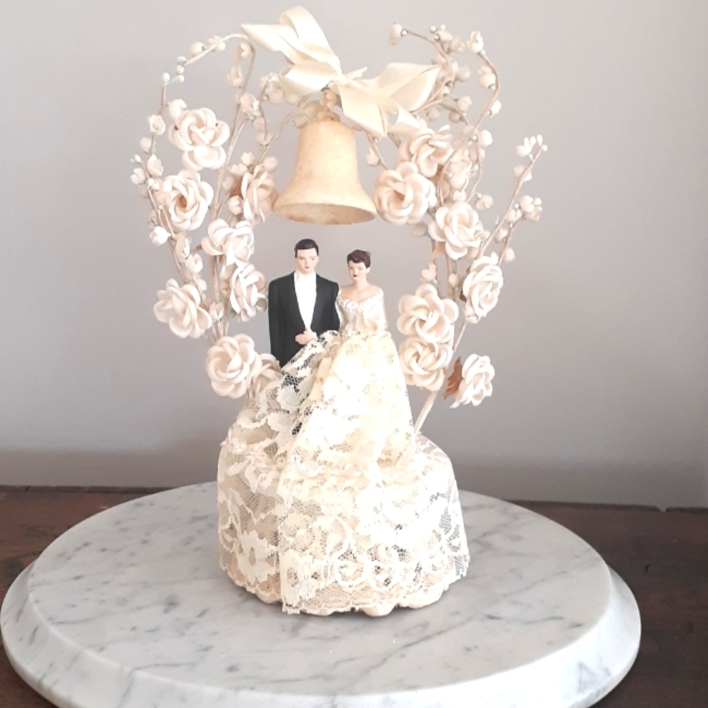 Vintage 1950's Wedding Cake Topper